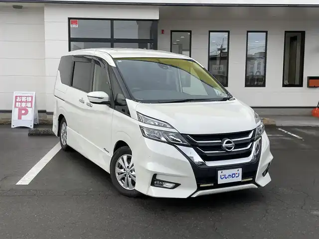 日産 セレナ ハイウェイスター 青森県 2017(平29)年 12.3万km ブリリアントホワイトパール (株)IDOMが運営する【じしゃロン青森店】の自社ローン対象車両になります。こちらは現金ご利用時の価格です。自社ローンご希望の方は別途その旨お申付け下さい。/４ＷＤ/純正メモリーナビ/　AM/FM/CD/DVD/SD/BT/フルセグＴＶ/アルパイン製フリップダウンモニター/社外ルームミラー型モニター/バックカメラ/ビルトインＥＴＣ/社外ドライブレコーダー/カロッツェリア製サブウーファー/社外レーター探知機/社外ＬＥＤルームランプ/両側パワースライドドア/衝突被害軽減システム/横滑り防止装置/クルーズコントロール/アイドリングストップ/ＥＣＯモード/オートライト/社外ＬＥＤヘッドライトバルブ/フォグランプ/ドアバイザー/純正フロアマット/スペアキー/純正１５インチアルミホイール装着