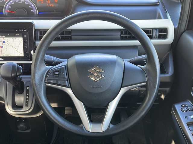 スズキ ワゴンＲ HYBRID FX 千葉県 2017(平29)年 7.2万km ブルーイッシュブラックパール3 ４ＷＤ　ナビ　全方位カメラ　ヘッドアップディスプレイ　シートヒーター　フルセグＴＶ　ＥＴＣ　ＢＴ　衝突被害軽減ブレーキ　純正マット　プッシュスタート　スマートキー　オートライト 外アルミホイール