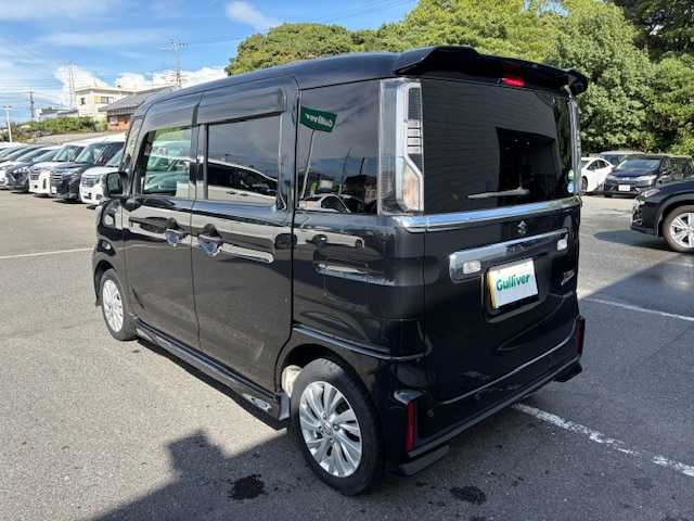スズキ スペーシア カスタム HYBRID GS 大阪府 2019(平31)年 4.4万km ブルーイッシュブラックパール3 社外ナビ/フルセグ/バックカメラ/スズキセーフティサポート/ドライブレコーダー/片側パワースライドドア/シートヒーター/ステアリングスイッチ/LEDヘッドライト/純正アルミホイール/プッシュスタート/スマートキー×2