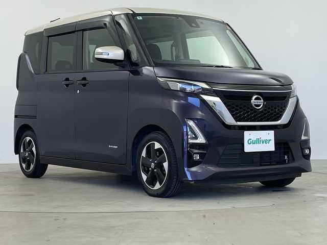 日産 ルークス HWS X プロパイロットED 鹿児島県 2020(令2)年 6.9万km パープルⅡ 純正9インチSDナビ/(AM/FM/CD/DVD/Bluetooth/フルセグ)/アラウンドビューモニター/プロパイロット/両側パワースライドドア/ドライブレコーダー/エマージェンシーブレーキ/ETC/オートライト/オートホールド/ステアリングリモコン/リアサーキュレーター/リアサンシェード/スマートキー/LEDヘッドライト