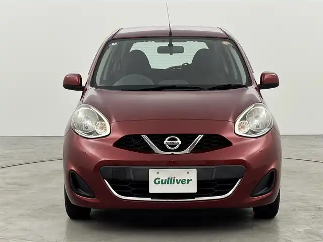日産 マーチ 12S プラムインテリア 福岡県 2018(平30)年 6.8万km ラディアントレッド 純正ナビ／フルセグＴＶ／ＣＤ，ＤＶＤ　/バックカメラ　/ＥＴＣ　/リモコンキー　/横滑り防止装置　/電動格納式ドアミラー　/社外フロアマット　/ドアバイザー　/ＡＢＳ　/ＵＳＢ入力端子　/禁煙車　/マニュアルエアコン