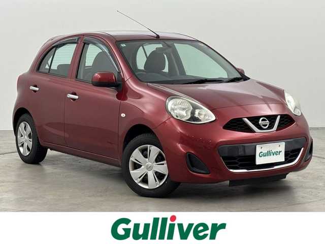 日産 マーチ 12S プラムインテリア 福岡県 2018(平30)年 6.8万km ラディアントレッド 純正ナビ／フルセグＴＶ／ＣＤ，ＤＶＤ　/バックカメラ　/ＥＴＣ　/リモコンキー　/横滑り防止装置　/電動格納式ドアミラー　/社外フロアマット　/ドアバイザー　/ＡＢＳ　/ＵＳＢ入力端子　/禁煙車　/マニュアルエアコン