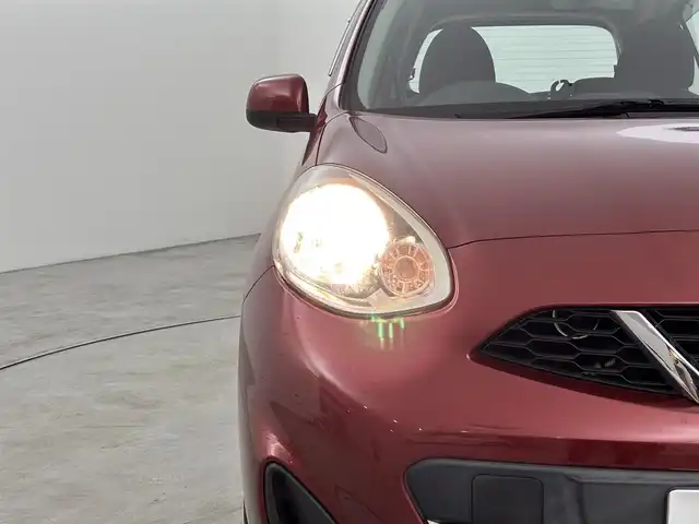 日産 マーチ 12S プラムインテリア 福岡県 2018(平30)年 6.8万km ラディアントレッド 純正ナビ／フルセグＴＶ／ＣＤ，ＤＶＤ　/バックカメラ　/ＥＴＣ　/リモコンキー　/横滑り防止装置　/電動格納式ドアミラー　/社外フロアマット　/ドアバイザー　/ＡＢＳ　/ＵＳＢ入力端子　/禁煙車　/マニュアルエアコン