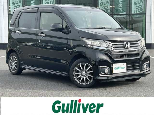 ホンダ Ｎ ＷＧＮ カスタム G Aパッケージ 岡山県 2014(平26)年 6.6万km スマートブラック 衝突被害軽減システム/ドライブレコーダー/クルーズコントロール　/バックカメラ　/横滑り防止装置　/盗難防止装置　/純正アルミホイール　/USB入力端子　/ETC /カーテンエアバック　/オートライト　/Bluetooth