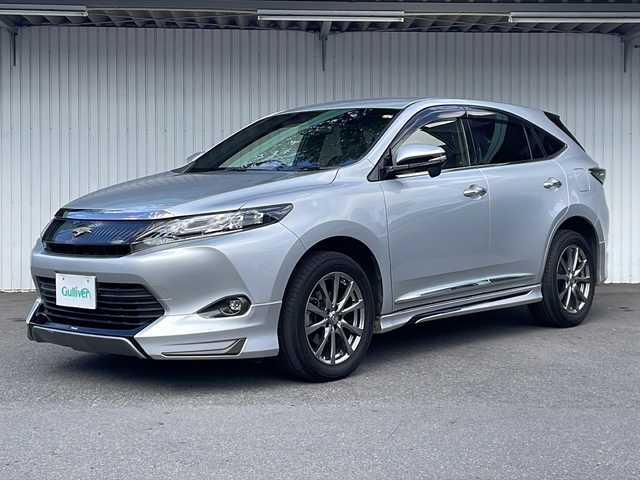 トヨタ ハリアー エレガンス 長野県 2017(平29)年 11.8万km シルバーM モデリスタエアロ/純正９型ナビフルセグTV/ハーフレザーシート/バックカメラ/純正ドライブレコーダー /社外18インチアルミ/純正アルミ冬タイヤ積込/アイドリングストップ/保証書・取説/スペアキー