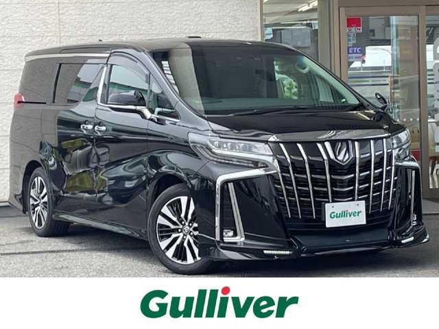 トヨタ アルファード S Cパッケージ 兵庫県 2020(令2)年 4.9万km ブラック サンルーフ/TRDフロントエアロ/モデリスタリアエアロ/純正12.1インチフリップダウンモニター/純正9インチディスプレイオーディオ（ナビ機能付き）/(CD/BT/USB/フルセグTV)/両側パワースライドドア/ビルトインETC/バックカメラ/衝突軽減ブレーキ/レーダークルーズコントロール/コーナーセンサー/ブラインドスポットモニター/デジタルインナーミラー/レザーシート/前席シートヒーター/前席エアーシート/前後席パワーシート/パワーシートメモリ機能3/LEDヘッドライト/オートライト/オートハイビーム/フォグランプ/電動パーキングブレーキ/オートホールド/パワーバックドア/ステアリングリモコン/革巻きステアリング/純正ドアバイザー/純正フロアマット/純正アルミ18インチ