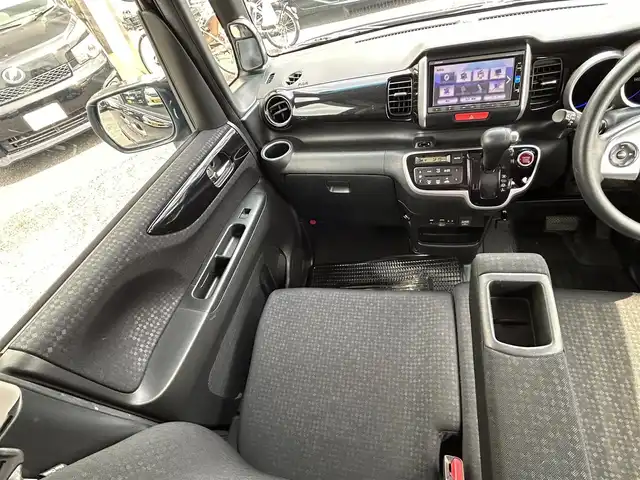 ホンダ Ｎ ＢＯＸ カスタム G Lパッケージ 宮崎県 2016(平28)年 9.7万km スマートブラック /ナビ(VXM-164VFi)//TV/CD/DVD/Bluetooth//バックカメラ//両側パワースライドドア//ビルトインETC//純正フロアマット//純正アルミホイール//ドアバイザー//オートライト//取扱説明書//保証書//スペアキー×１