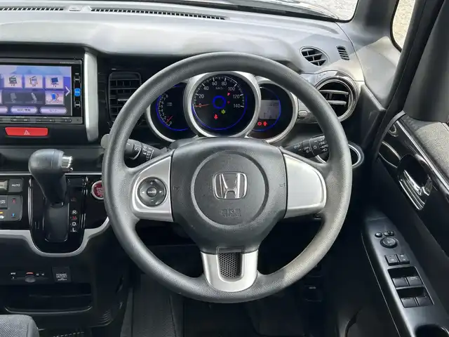 ホンダ Ｎ ＢＯＸ カスタム G Lパッケージ 宮崎県 2016(平28)年 9.7万km スマートブラック /ナビ(VXM-164VFi)//TV/CD/DVD/Bluetooth//バックカメラ//両側パワースライドドア//ビルトインETC//純正フロアマット//純正アルミホイール//ドアバイザー//オートライト//取扱説明書//保証書//スペアキー×１