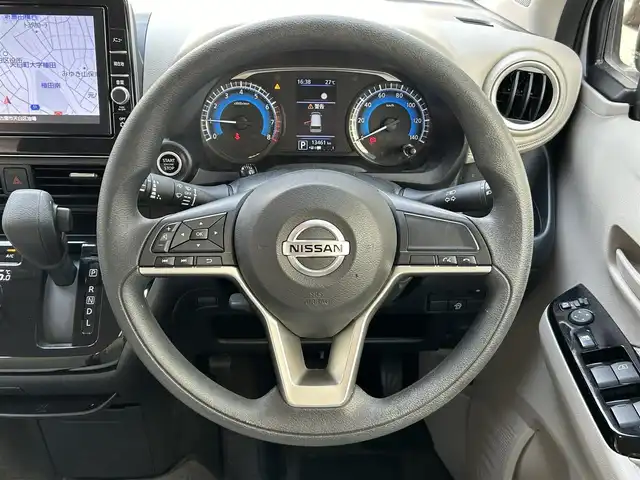 日産 デイズ X 愛知県 2022(令4)年 1.4万km ホワイトパール ワンオーナー/純9インチSDナビテレビ/フルセグテレビ/バックカメラ/ドライブレコーダー/プッシュエンジンスタート/純14インチAW/新車保証書/取説