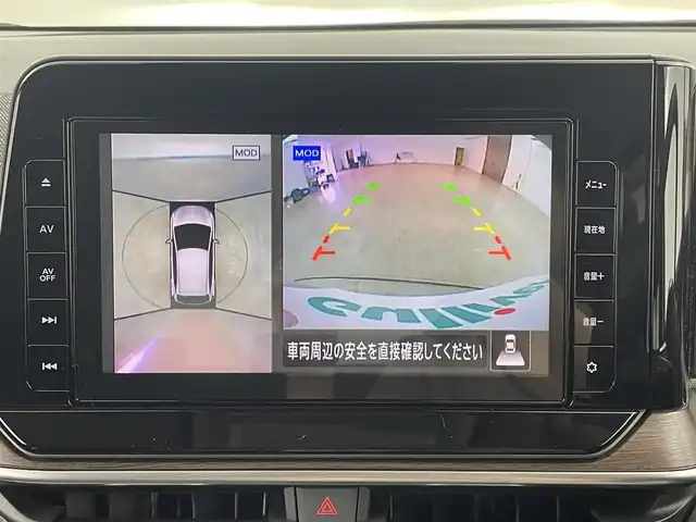 日産 オーラ G レザーエディション 広島県 2021(令3)年 1万km ブリリアントシルバー 純正９型ナビ（フルセグＴＶ）　/全方位カメラ　/デジタルルームミラー　/ＥＴＣ２．０　/前後ドラレコ　/コーナーセンサー　/エマージェンシーブレーキ　/レーンキープ　/ＢＳＭ　/ハーフレザー　/純正１７インチＡＷ　/ＬＥＤ