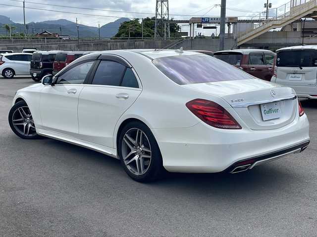メルセデス・ベンツ Ｓ４００ ハイブリッド エクスクルーシブ 山口県 2014(平26)年 6.9万km パール 純正ナビ　/全方位カメラ　/サンルーフ　/電動リアゲート　/黒レザーシート　/全席シートヒーター　/Burmesterサウンドシステム　/レーダーセーフティ/クルーズコントロール/前席パワーシート　/レーンアシスト　/ドライブレコーダー　/ビルトインETC/純正フロアマット