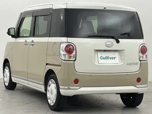 ダイハツ ムーヴ キャンバス G メイクアップ リミテッド　SAⅢ 新潟県 2022(令4)年 3.8万km パールホワイトⅢ/ナチュラルベージュマイカメタリック 2トーン スマートキーIII/社外ナビ/Bluetooth/ワンセグTV/アラウンドビューモニター/両側パワースライドドア/シートヒーター/LEDオートライト/オートハイビーム/スマートキー/ETC