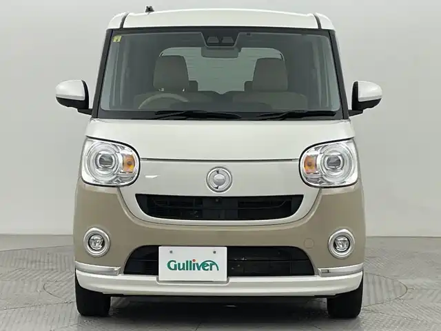 ダイハツ ムーヴ キャンバス G メイクアップ リミテッド　SAⅢ 新潟県 2022(令4)年 3.8万km パールホワイトⅢ/ナチュラルベージュマイカメタリック 2トーン スマートキーIII/社外ナビ/Bluetooth/ワンセグTV/アラウンドビューモニター/両側パワースライドドア/シートヒーター/LEDオートライト/オートハイビーム/スマートキー/ETC