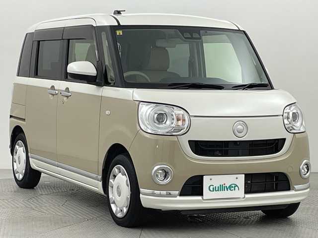 ダイハツ ムーヴ キャンバス G メイクアップ リミテッド　SAⅢ 新潟県 2022(令4)年 3.8万km パールホワイトⅢ/ナチュラルベージュマイカメタリック 2トーン スマートキーIII/社外ナビ/Bluetooth/ワンセグTV/アラウンドビューモニター/両側パワースライドドア/シートヒーター/LEDオートライト/オートハイビーム/スマートキー/ETC