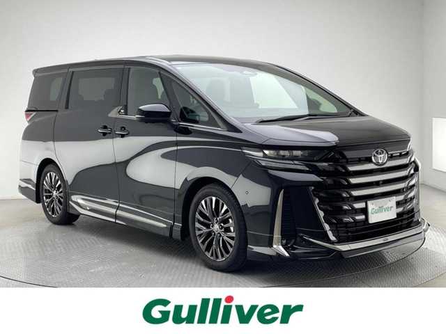 トヨタ ヴェルファイア Z プレミア 兵庫県 2024(令6)年 0.4万km ブラック 純正トヨタコネクトナビ/フルセグ BT USB Apple Car Play android Auto/純正後席モニター/パノラミックビューモニター/デジタルインナーミラー/ビルトインETC2.0/ワイヤレス充電/レーダークルーズコントロール/プリクラッシュセーフティー/LKA/BSM/パーキングアシスト/ガラストップルーフ/レザーシート/シートヒーター/ベンチレーション/パワーシート/パワーバックドア/ステアリングヒーター/LEDヘッドライト/LEDフォグライト/サイドステップ/スマートキー