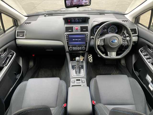 スバル レヴォーグ 1．6GT－S アイサイト 道東・釧路十勝 2019(令1)年 9.1万km クリスタルブラックシリカ 4WD/純正８インチナビ　/(AM/FM/フルセグTV/ＤＶＤ再生/Ｂｌｕｅｔｏｏｔｈ接続)/前方ドライブレコーダー　/ＥＴＣ　/バックカメラ　/前席パワーシート/シートヒーター/電動パーキングブレーキ　/アイサイトＸ/パドルシフト　/リアコーナーセンサー　/レーンアシスト　/プリクラッシュブレーキ/横滑り防止装置/アイドリングストップ　/スマートキー/プッシュスタート/純正LEDヘッドライト/純正18インチアルミホイール/純正フロアマット