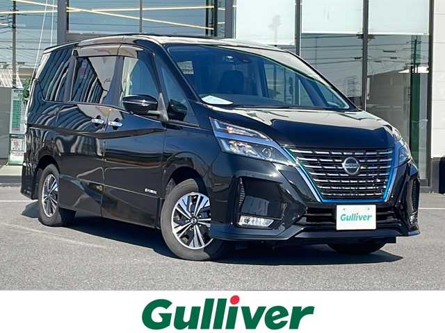 日産 セレナ e－パワー ハイウェイスター V 茨城県 2019(令1)年 7.1万km 黒 後席用モニター/純正SDナビ(Bluetooth/アラウンドビューモニター CD/DVD)/アダプティブクルーズコントロール/コーナーセンサー/両側パワースライドドア/LEDオートライト/サイドエアバッグ/パーキングアシスト/スマートキー/冷房WAC/USB入力端子/ビルトインETC/3列シート/ドライブレコーダー/純正フロアマット/シートヒーター/15インチ純正アルミホイール