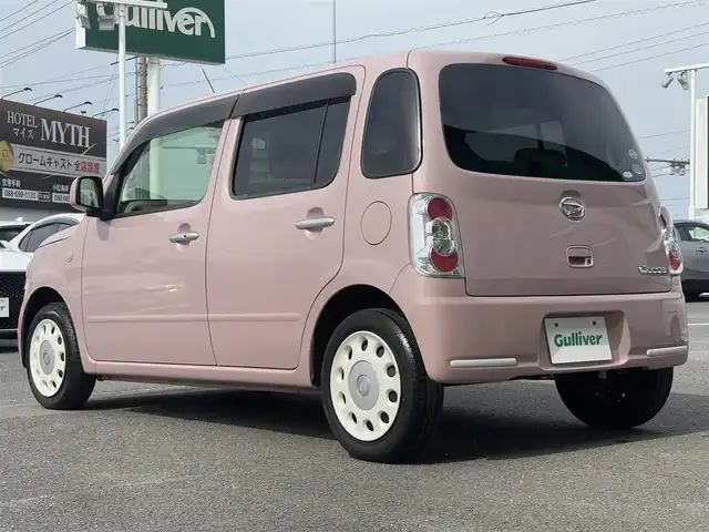 ダイハツ ミラ ココア X 徳島県 2015(平27)年 4万km ムースピンクパール 社外ナビ(MDV-D304)/(AM・FM/CD/ワンセグ/AUX)/スマートキー/オートエアコン/社外フロアマット/ハロゲンヘッドライト/ABS/Wエアバッグ/パワーステアリング/パワーウィンドウ/電動格納ドアミラー/アイドリングストップ