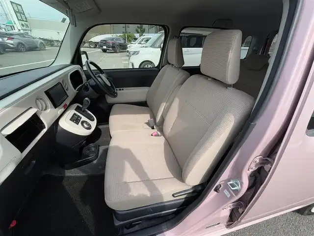 ダイハツ ミラ ココア X 徳島県 2015(平27)年 4万km ムースピンクパール 社外ナビ(MDV-D304)/(AM・FM/CD/ワンセグ/AUX)/スマートキー/オートエアコン/社外フロアマット/ハロゲンヘッドライト/ABS/Wエアバッグ/パワーステアリング/パワーウィンドウ/電動格納ドアミラー/アイドリングストップ