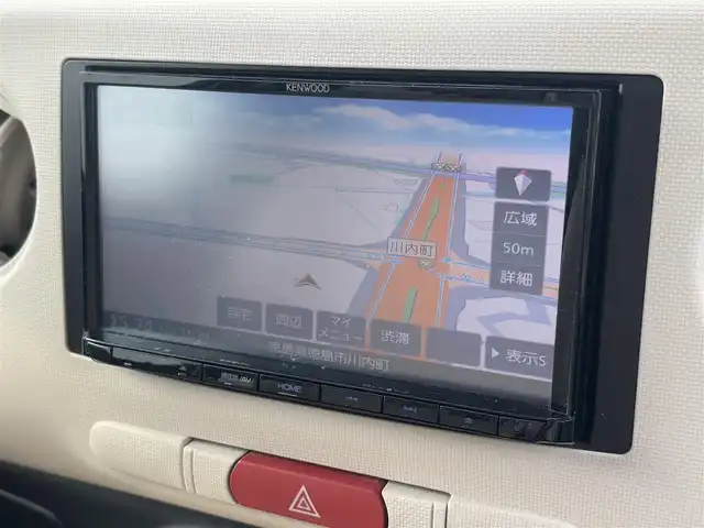 ダイハツ ミラ ココア X 徳島県 2015(平27)年 4万km ムースピンクパール 社外ナビ(MDV-D304)/(AM・FM/CD/ワンセグ/AUX)/スマートキー/オートエアコン/社外フロアマット/ハロゲンヘッドライト/ABS/Wエアバッグ/パワーステアリング/パワーウィンドウ/電動格納ドアミラー/アイドリングストップ