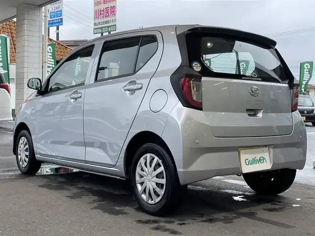 ダイハツ ミラ イース L SAⅢ 岡山県 2019(令1)年 1.4万km ブライトシルバーメタリック 登録時走行距離13533キロ/スマートアシストIII/・衝突回避支援ブレーキ/・車線逸脱警報/・誤発進抑制制御/・オートハイビーム/コーナーセンサー/アイドリングストップ/ヘッドライトレベライザー/前後ドライブレコーダー/ハロゲンライト/Bluetooth/AM/FM/AUX/リモコンキー/スペアキー×１