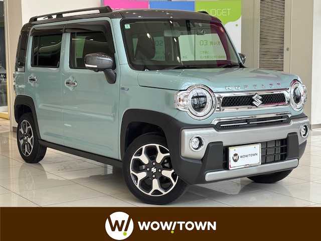 スズキ ハスラー Jスタイル 埼玉県 2022(令4)年 1万km オフブルーメタリック/ガンメタリック2トーンルーフ スズキセーフティサポート/純正9インチナビ/　　BT/USB/フルセグTV/全方位モニター/LEDオートライト/シートヒーター/純正15インチAW/クリアランスソナー/アイドリングストップ/ステアリングスイッチ/プッシュスタート/ETC/禁煙車