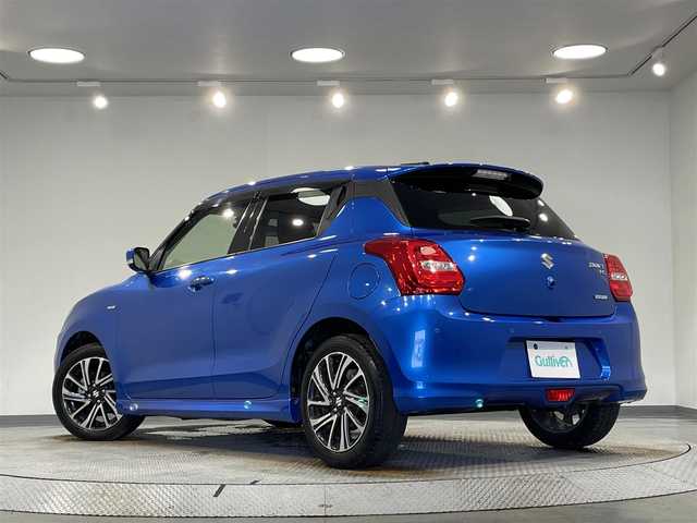 スズキ スイフト HYBRID RS 愛知県 2020(令2)年 3.5万km スピーディーブルーM 純正８インチナビ（CN-RZ853)/(FM/AM/SD/iPod/フルセグTV/USB/Bluetooth/CD・DVD再生）/デュアルセンサーブレーキサポート　/レーダークルーズコントロール　/シートヒーター　/ビルトインＥＴＣ　/ブラインドスポットモニター　/バックモニター　/ドライブレコーダー　/パドルシフト　/アイドリングストップ/車線逸脱警報/パーキングセンサー/プッシュスタート/　　-スマートキー/LEDヘッドライト/フォグランプ/純正フロアマット