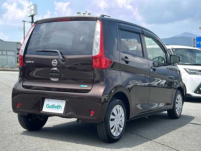 日産 デイズ X 山梨県 2014(平26)年 2.4万km モカブラウンP アイドリングストップ/Ｗエアバッグ/エンジンスタートボタン　/オートエアコン/スペアキースマートキー/ＡＵＸ端子　/ドライブレコーダー　/純正フロアマット　/ＡＢＳ/パワステ　/パワーウインドウ