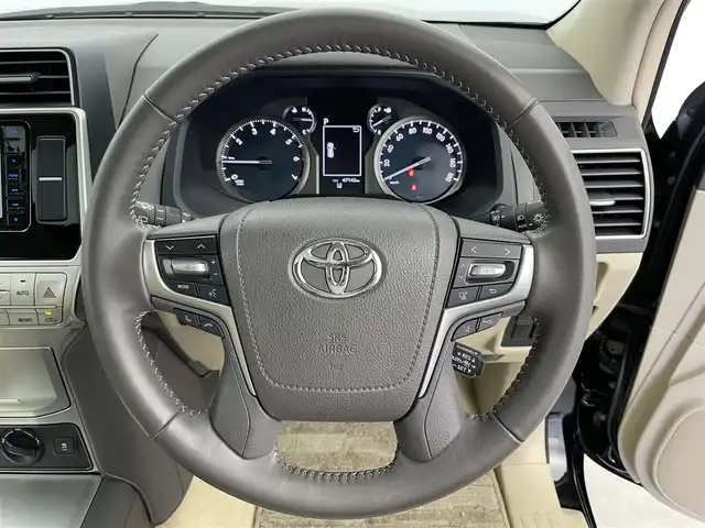 トヨタ ランドクルーザー プラド TX Lパッケージ 富山県 2023(令5)年 4.8万km ブラック サンルーフ/モデリスタエアロ/社外ナビ（AM/FM/BT/DVD/フルセグ）/バックカメラ/ドライブレコーダー/ETC/レザーシート/D/N席パワーシート/D/n席シートヒーター/D/N席エアシート/衝突被害軽減システム/レーダークルーズコントロール/レーンキープアシスト/コーナーセンサー/横滑り防止装置/純正アルミホイール/純正フロアマット/オートLEDライト/オートマチックハイビーム/スマートキー/スペアキー