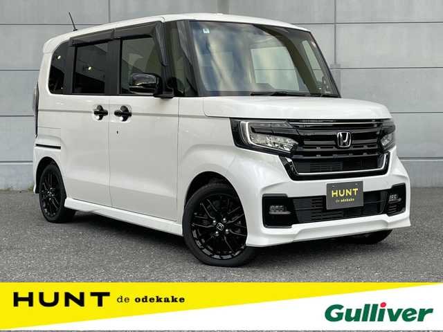 ホンダ Ｎ ＢＯＸ カスタム L ターボ スタイル+ブラック 千葉県 2022(令4)年 0.8万km プラチナホワイトパール 衝突軽減ブレーキ/両側パワースライドドア/純正７インチナビ/フルセグＴＶ/Ｂｌｕｅｔｏｏｔｈ/バックカメラ/レーダークルーズコントロール/ハーフレザーシート/ＬＥＤヘッドライト/オートライト