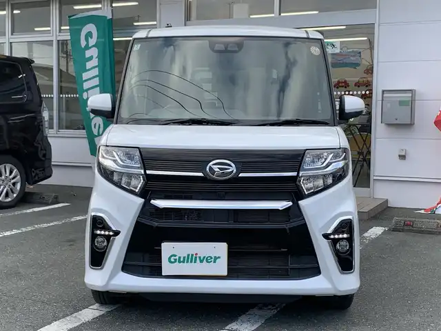 ダイハツ タント カスタム X 静岡県 2020(令2)年 3.8万km シャイニングホワイトパール 禁煙車/純正ナビ：NMZK-W72D /記録簿/(CD/DVD/BT/フルセグTV)/両側パワースライドドア/オート機能付電格ミラー/シートヒーター(前席)/シートバックテーブル/ステアリングリモコン/スマートアシスト/・衝突回避支援ブレーキ機能/・衝突警報機能/・車線逸脱警報機能/・ブレーキ制御付誤発進抑制機能/・先行車発進お知らせ機能/アダプディブドライビングビーム/コーナーセンサー/進入禁止標識誤認機能/運転席ロングスライドシート/プッシュスタート・スマートキー