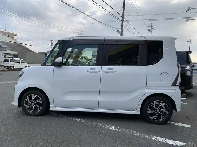 ダイハツ タント カスタム X 静岡県 2020(令2)年 3.8万km シャイニングホワイトパール 禁煙車/純正ナビ：NMZK-W72D /記録簿/(CD/DVD/BT/フルセグTV)/両側パワースライドドア/オート機能付電格ミラー/シートヒーター(前席)/シートバックテーブル/ステアリングリモコン/スマートアシスト/・衝突回避支援ブレーキ機能/・衝突警報機能/・車線逸脱警報機能/・ブレーキ制御付誤発進抑制機能/・先行車発進お知らせ機能/アダプディブドライビングビーム/コーナーセンサー/進入禁止標識誤認機能/運転席ロングスライドシート/プッシュスタート・スマートキー