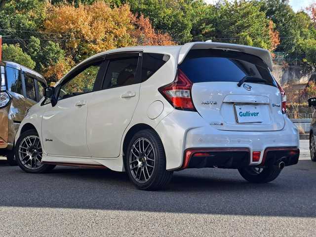 日産 ノート e－パワー ニスモ 大阪府 2018(平30)年 3.8万km ブリリアントホワイトパール /禁煙車//衝突被害軽減ブレーキ//純正SDナビ/MM318D-W//フルセグテレビ/Bluetooth/CD/DVD/SD/AUX//全方位カメラ/バックカメラ//追従式クルーズコントロール//デジタルインナーミラー//レーンキープアシスト//車高調/TEIN//スロットルコントローラー/BLITZ//BBS16インチホイール//タワーバー/クスコ//ドライブレコーダー//ETC//保証書//取扱説明書//スペアキー