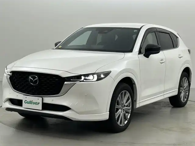 マツダ ＣＸ－５ XD エクスクルーシブモード 福岡県 2022(令4)年 2.7万km スノーフレイクホワイトパールマイカ 後席モニター　/純正ナビ　/全方位カメラ　/ＢＯＳＥサウンド　/前後ドラレコ　/ＥＴＣ　/置くだけ充電　/障害物センサー　/ＡＣＣ　/衝突軽減　/レーンキープ　/ＢＳＭ　/パドルシフト　/電動リアゲート/パワーシート　/ＬＥＤ