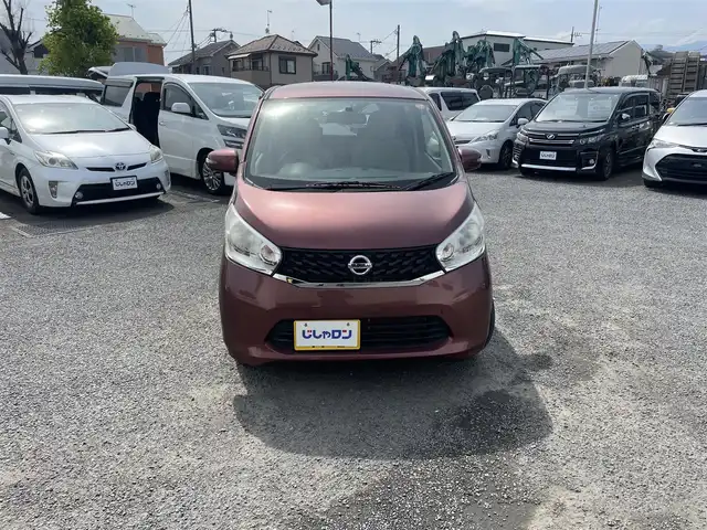 日産 デイズ X 神奈川県 2013(平25)年 10.3万km レディッシュマルーンPM (株)IDOMが運営する【じしゃロン秦野店】の自社ローン専用車両になります。こちらは現金またはオートローンご利用時の価格です。自社ローンご希望の方は別途その旨お申付け下さい/純正メモリナビ/CD/DVD/BT/地デジTV/USB/AUX/バックカメラ/アラウンドビューモニター/ETC/スマートキー/プッシュスタート/純正ホイールキャップ