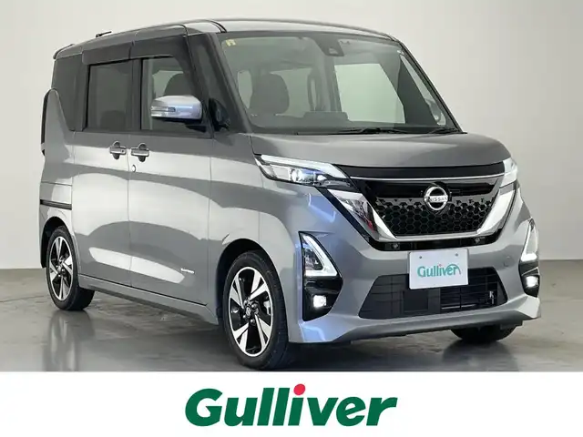 日産 ルークス HWS Gターボ プロパイロットED 愛知県 2020(令2)年 1.1万km チタニウムグレーメタリック 純正9型SDナビ/フルセグTV/アラウンドビューモニター/プロパイロット/両側パワスラ/ハンズフリーパワスラ/ETC/ドラレコ/エマージェンシーブレーキ/LEDヘッドライト/フォグランプ/禁煙車/電子パーキング/ブレーキホールドHDDナビ