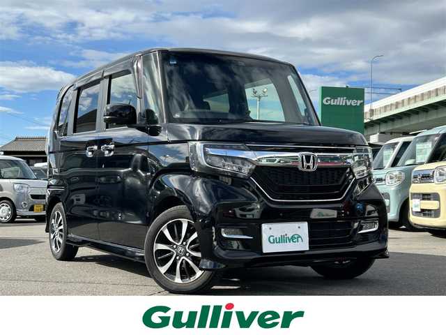 ホンダ Ｎ ＢＯＸ カスタム G L ホンダセンシング 愛知県 2019(令1)年 4.4万km クリスタルブラックパール 純正ナビ/（AM/FM/CD/DVD/BT/SD)/フルセグTV/バックカメラ/ETC/両側パワースライドドア/LEDヘッドライト/フォグランプ/クルーズコントロール/ステアリングスィッチ/レザーシート/スマートキー/スペアキー/メッキドアハンドル/純正14インチAW