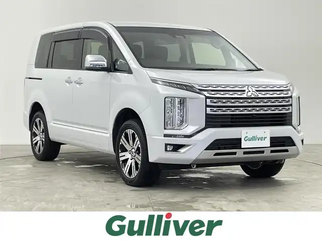三菱 デリカＤ：５ P 千葉県 2022(令4)年 2.2万km ホワイトダイヤモンド e-Assist/・衝突軽減ブレーキ/・車線逸脱警報システム/・誤発進抑制機能/・レーダークルーズコントロールシステム/純正10インチメモリナビ/CD BT USB フルセグ/マルチアラウンドビューモニター/両側パワースライドドア/電動テールゲート/レーダークルーズコントロール/パドルシフト/LEDオートライト/パワーシート/シートヒーター/ハンドルヒーター/純正18インチアルミホイール/パーキングスイッチ/ブレーキホールド/スマートキー/プッシュスタート/ETC