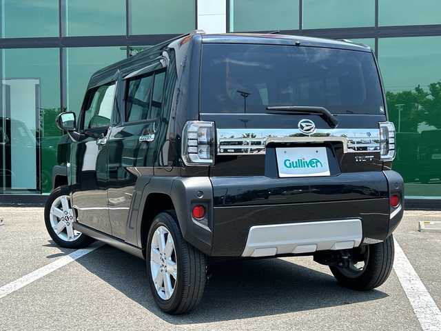 ダイハツ タフト G ターボ クロムベンチャー 和歌山県 2021(令3)年 1.3万km ブラックマイカメタリック 社外7インチナビ（NMZK-W72D）/フルセグTV/Bluetooth/CD/DVD/USB/バックカメラ/ETC/ドライブレコーダー/スマートアシストIII/衝突軽減カメラ/コーナーセンサー/レーダークルーズコントロール/スカイフィールトップ/前席シートヒーター/ステアリングスイッチ/LEDヘッドライト/フォグランプ/オートライト/電動パーキングブレーキ/オートブレーキホールド/アイドリングストップ/純正15インチAW/プッシュスタート/スマートキー/スペアキー