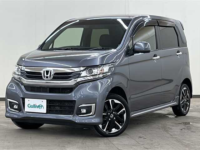 ホンダ Ｎ ＷＧＮ カスタム G ターボパッケージ 道央・札幌 2017(平29)年 3.6万km シャイニンググレーM /4WD//社外ナビ：カロッツェリア//バックカメラ/ビルトインＥＴＣ//横滑り防止装置//LEDヘッドライト//オートライト//エンジンプッシュスタート//スマートキー//スペアキー1本//純正フロアマット//純正15インチアルミホイール//電動格納ミラー//純正エンジンスターター//社外ホイール付きスタッドレスタイヤ積み込み