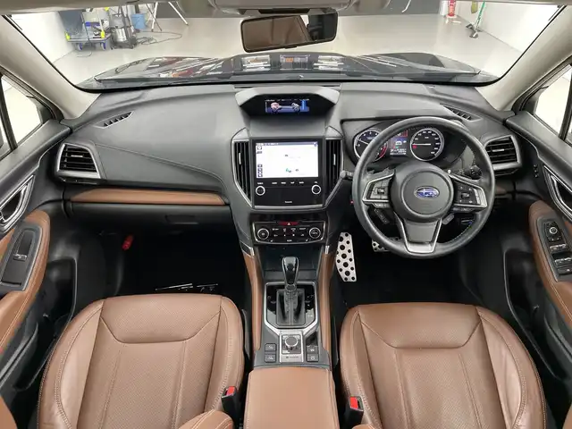 スバル フォレスター ハイブリッド アドバンス 愛知県 2021(令3)年 3.4万km クリスタルブラックシリカ 禁煙車/４WD/純正8インチナビ/（CD/DVD/Bluetooth/フルセグTV/HDMI)/サイド・フロントカメラ/デジタルインナーミラー/アイサイト/プリクラッシュセーフティ/レーンキープアシスト/ブラインドスポットモニター/レーダークルーズコントロール/ETC/ドライブレコーダー/ナッパレザーシート/シートヒーター/メモリシート/パワーシート/ステアリングヒーター/パドルシフト/純正18インチアルミホイール/スマートキー/プッシュスタート/LEDヘッドライト/フロントフォグランプ/純正フロアマット/横滑り防止装置/ステアリングスイッチ/電動格納ミラー