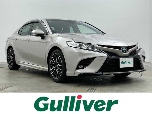 トヨタ カムリ WS 岡山県 2019(平31)年 8.6万km スティールブロンドM ワンオーナー/純正ナビ/【Bluetooth/フルセグTV】/型番:NSZT-W68T/バックカメラ/レーダークルーズコントロール/インナーミラー型ドライブレコーダー（前後）/運転席パワーシート/パドルシフト/オートブレーキホールド/衝突軽減ブレーキ/オートハイビーム/ブラインドスポットモニター/禁煙車/LEDヘッドライト/フォグランプ/ビルトインETC/ドアバイザー/保証書/取扱説明書/スマートキー×1