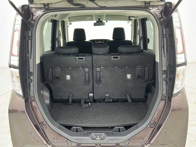 ダイハツ トール カスタムG SAⅡ 宮城県 2017(平29)年 5.2万km プラムブラウンクリスタルマイカ 禁煙車/フリップダウンモニター/スマートアシストIII/・衝突回避支援/・車線逸脱警報/・先行車発進お知らせ/両側パワースライドドア/クルーズコントロール/純正7インチナビ/地図SD無し/（BT.AM.FM.CD.DVD.SD）/アラウンドビューモニター/フルセグテレビ/ビルトインETC/革巻きステアリング/ステアリングスイッチ/プッシュスタート/スマートキー/ロールサンシェード/純正フロアマット/純正ドアバイザー/LEDヘッドライト/LEDフォグランプ/純正14インチアルミホイール/横滑り防止機能/アイドリングストップ/コーナーセンサー