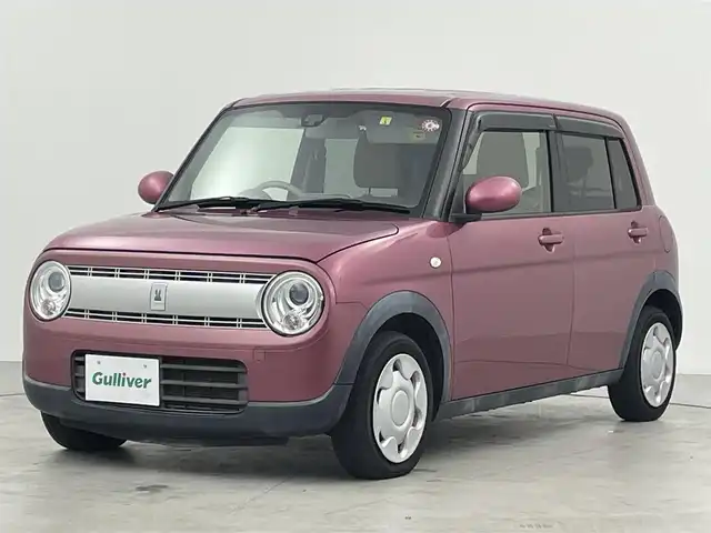 スズキ ラパン S 群馬県 2015(平27)年 4.9万km カシスピンクパールメタリック 禁煙車　ワンオーナー　ナビ　フルセグ　バックカメラ　衝突軽減システム　シートヒーター　ＥＴＣ　ＵＳＢ接続　オートライト　横滑り防止装置　アイドリングストップ　スマートキー　プッシュスタート