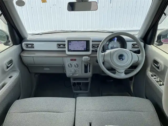 スズキ ラパン S 熊本県 2015(平27)年 4.9万km カシスピンクパールメタリック 社外メモリナビ/・AM/FM/CD/DVD/SD/USB/フルセグTV/・バックカメラ/衝突軽減ブレーキ/D席シートヒーター/ETC/アイドリングストップ/オートライト/HIDヘッドライト/スマートキー/プッシュスタート