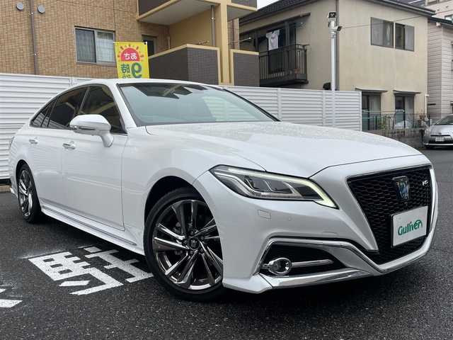 トヨタ クラウン ハイブリッド RS 広島県 2021(令3)年 2.3万km プレシャスホワイトパール /登録時走行距離/　　　　　　　23089キロ/純正ナビ/全方位モニター/地デジ視聴可/PCS/HUD/スペアキー×１/ビルトインETC/新車時整備手帳/　　【保証書】/取扱説明書/