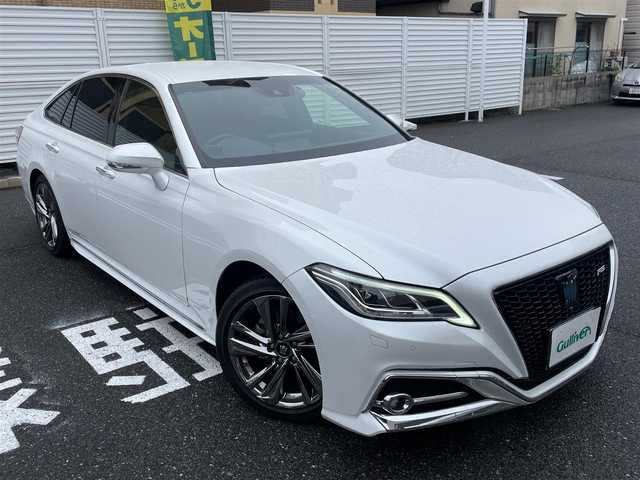 トヨタ クラウン ハイブリッド RS 広島県 2021(令3)年 2.3万km プレシャスホワイトパール /登録時走行距離/　　　　　　　23089キロ/純正ナビ/全方位モニター/地デジ視聴可/PCS/HUD/スペアキー×１/ビルトインETC/新車時整備手帳/　　【保証書】/取扱説明書/