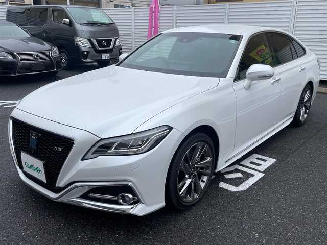 トヨタ クラウン ハイブリッド RS 広島県 2021(令3)年 2.3万km プレシャスホワイトパール /登録時走行距離/　　　　　　　23089キロ/純正ナビ/全方位モニター/地デジ視聴可/PCS/HUD/スペアキー×１/ビルトインETC/新車時整備手帳/　　【保証書】/取扱説明書/