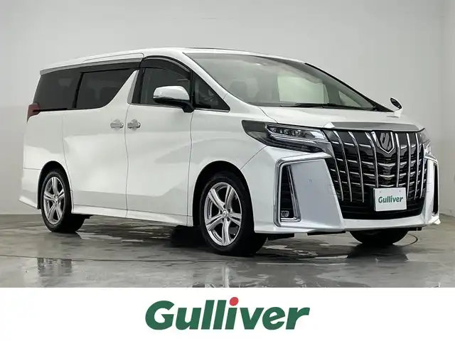 トヨタ アルファード SC 滋賀県 2018(平30)年 17.4万km ホワイトパールクリスタルシャイン 禁煙車/純正10インチナビ/(フルセグTV/Bluetooth/CD/DVD/SD)/純正フリップダウンモニター/サンルーフ/両側パワースライドドア/レーダークルーズコントロール/クリアランスソナー/レーントレーシングアシスト/シートメモリー機能付き/電動リアゲート/ウッドコンビステアリング/社外１８インチスタッドレス/ステアリングリモコン/ハンドルヒーター/シートヒーター(D/N)/シートベンチレーション(D/N)/オートライト/オートハイビーム/ビルトインETC/アイドリングストップ/前方ドラレコ/デジタルインナーミラー/ワイヤレス充電/１００V電源/プッシュスタート/ドアバイザー/オートリトラミラー/スマートキー