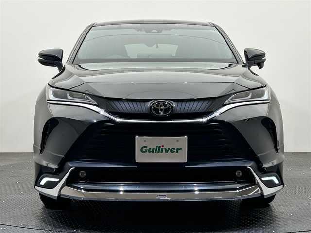 トヨタ ハリアー G 愛媛県 2022(令4)年 1.7万km プレシャスブラックパール ・８型ディスプレイオーディオ（ＢＴ・ＦＭ・ＡＭ・ＡＵＸ・ＵＳＢ）/・バックカメラ　/・ＥＴＣ　/・前後ドラレコ　/・デジタルインナーミラー　/・レーダークルーズコントロール　/・オートマチックハイビーム　/・Ｄ席パワーシート/・衝突軽減ブレーキ/・モデリスタフルエアロ/・パワーバックドア/・レーンキープアシスト